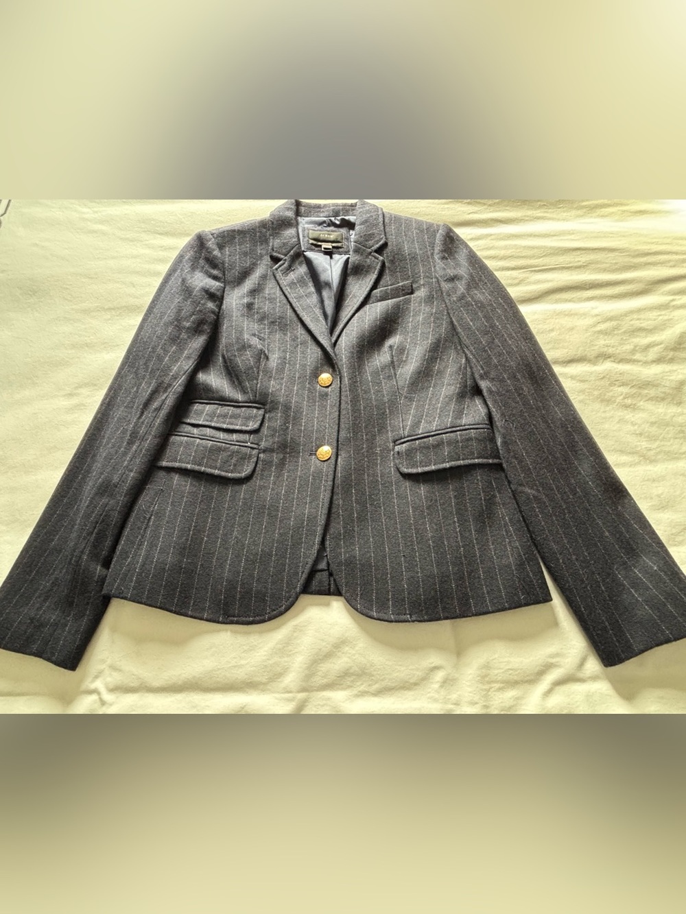 NWOT! RARE! J. Crew Schoolboy Wool Pinstripe Blazer